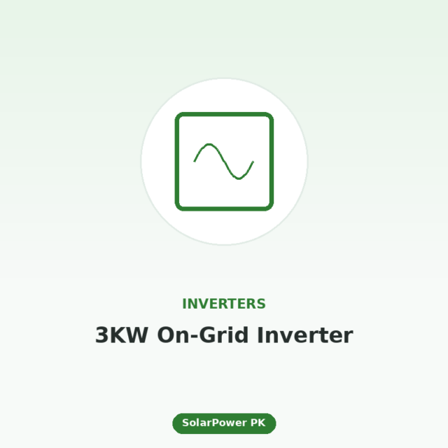 3KW On-Grid Solar Inverter