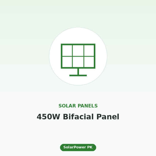 450W Bifacial Solar Panel