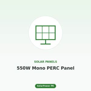 550W Monocrystalline Solar Panel